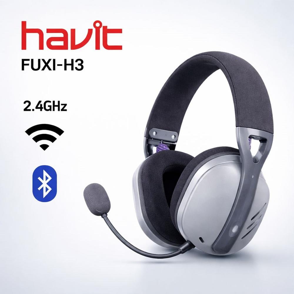 Audífonos Gamer HAVIT FUXI-H3 Quad Mode Conectividad 4 en 1 Baja Latencia y Máximo Confort