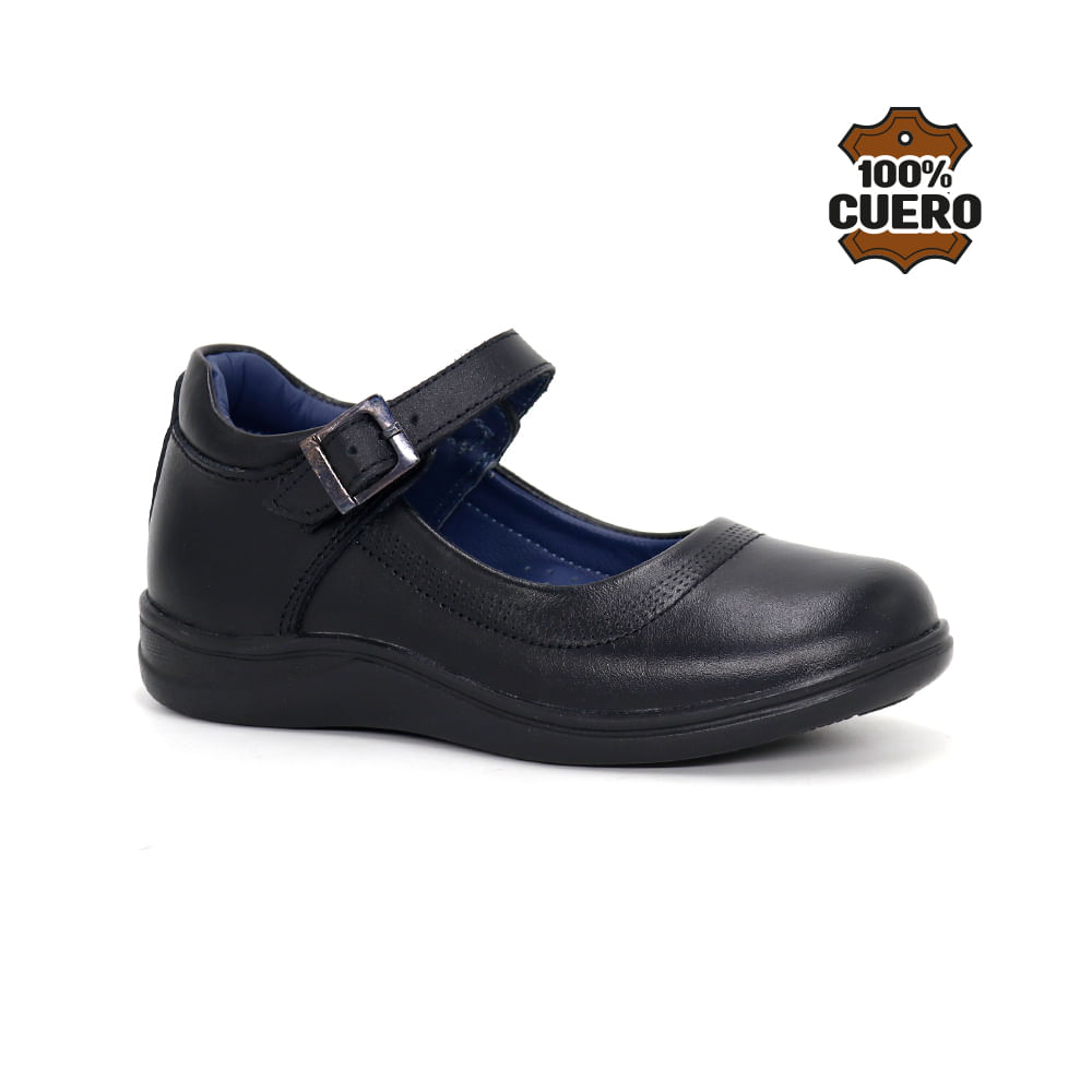 Zapatos Escolares Cuero Niña SOFI-MV26Q1N NEGRO 30