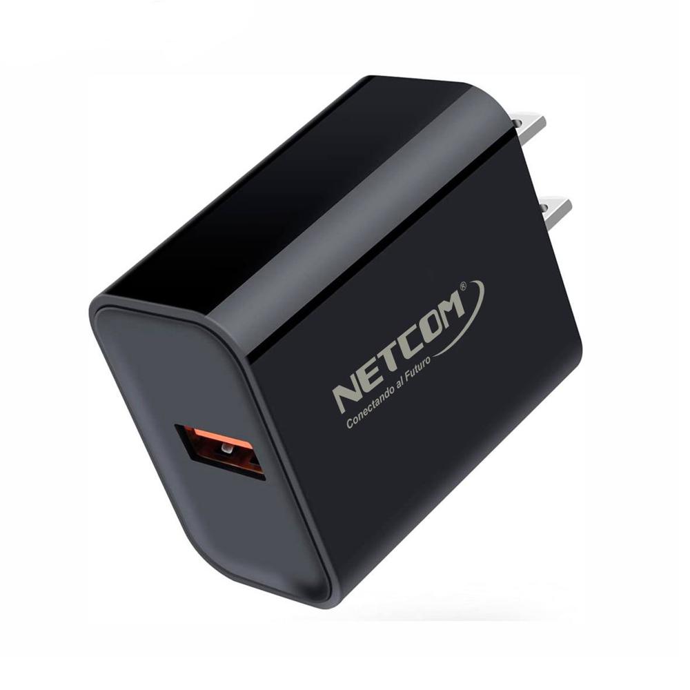 Cargador de Pared CARGA RAPIDA PD 18W QC3.0 USB 3.0 Tipo C NETCOM