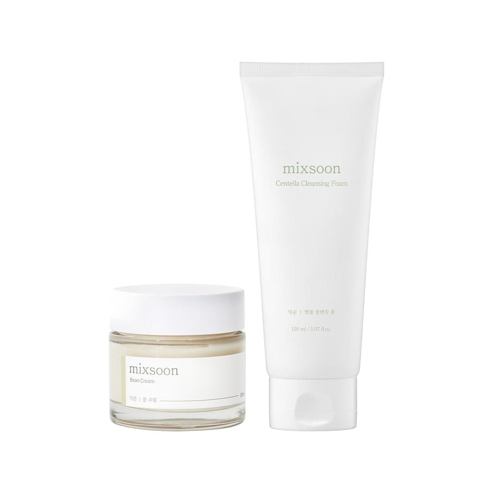SET CUIDADO FACIAL MIXSOON BEAN CREAM 50 ML & CENTELLA CLEANSER 150 ML