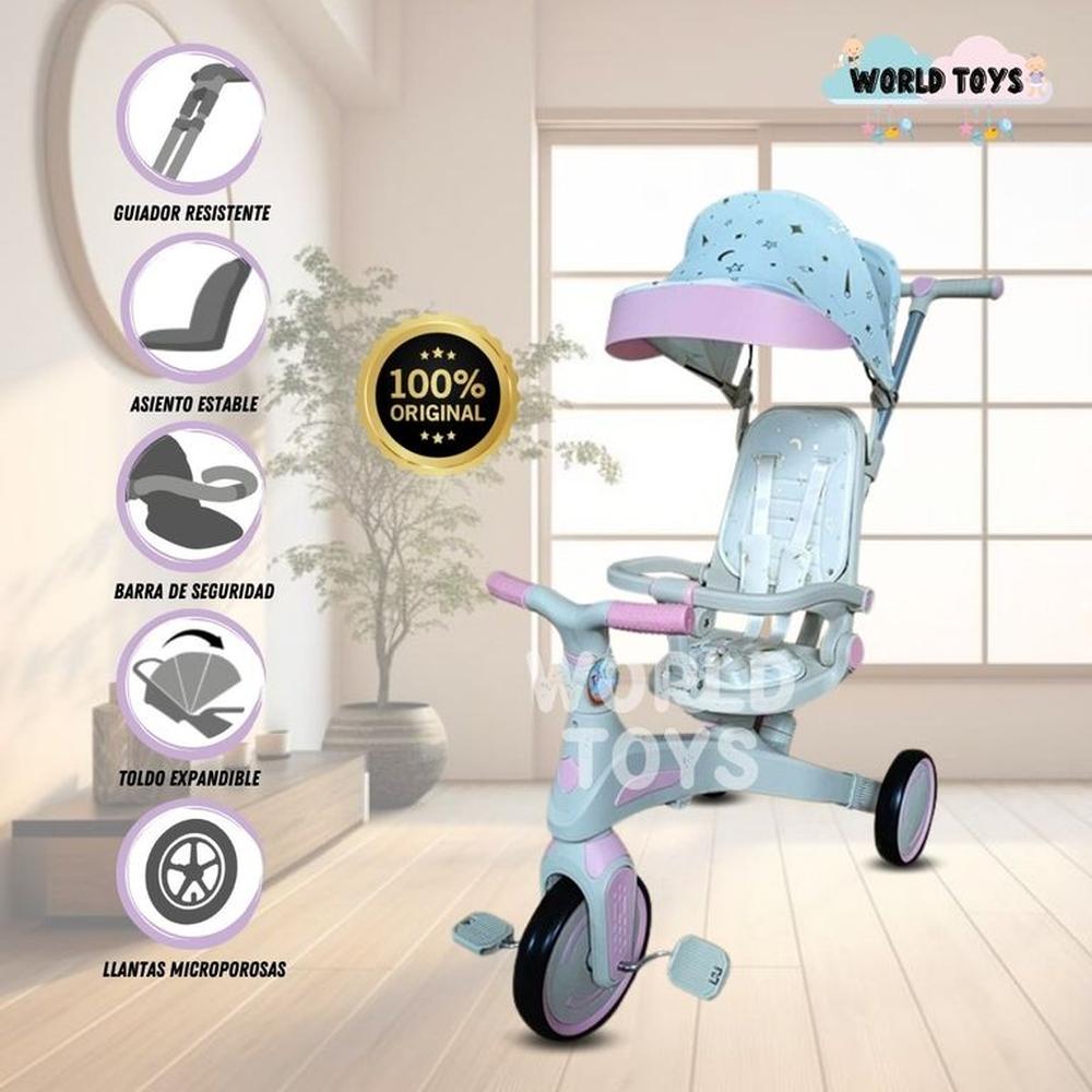 Triciclo Guiador SHIELDERR Rosa