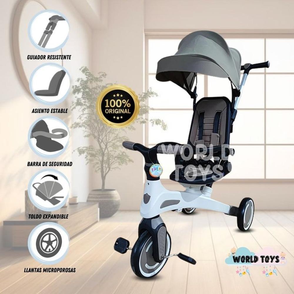 Triciclo Guiador SHIELDERR Gris
