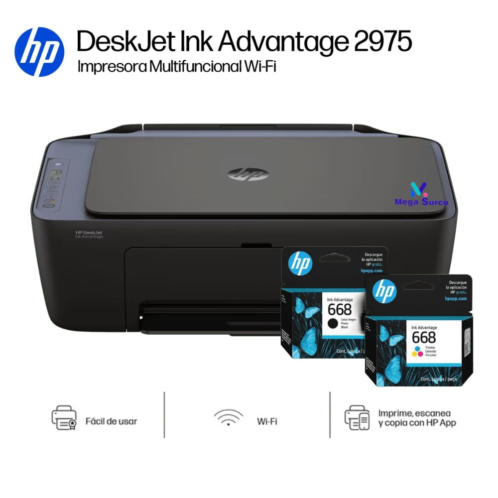 IMPRESORA MULTIFUNCIONAL HP DESKJET INK ADVANTAGE 2975 AJ4Y4A