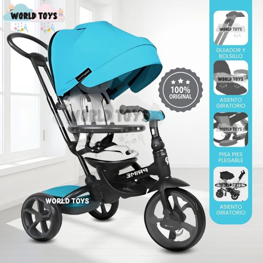 Triciclo Guiador Plegable QUILL PRIME Sky Blue