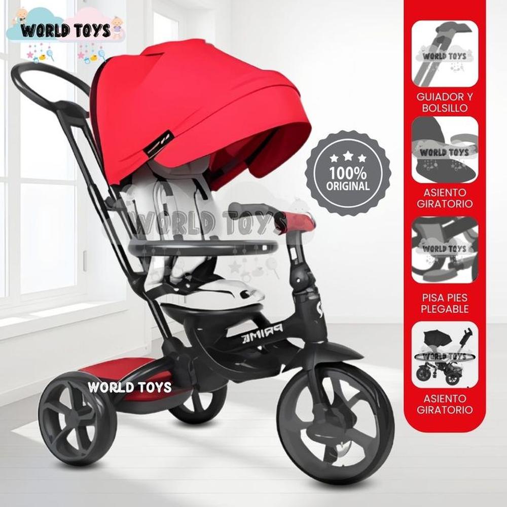 Triciclo Guiador Plegable QUILL PRIME Red