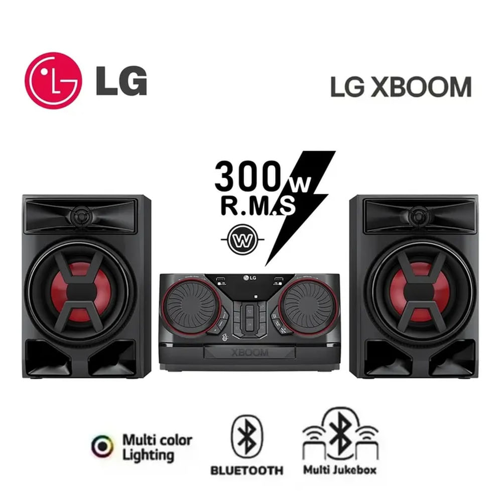 Minicomponente LG XBOOM con Multi Bluetooth 300W CK43N - Negro