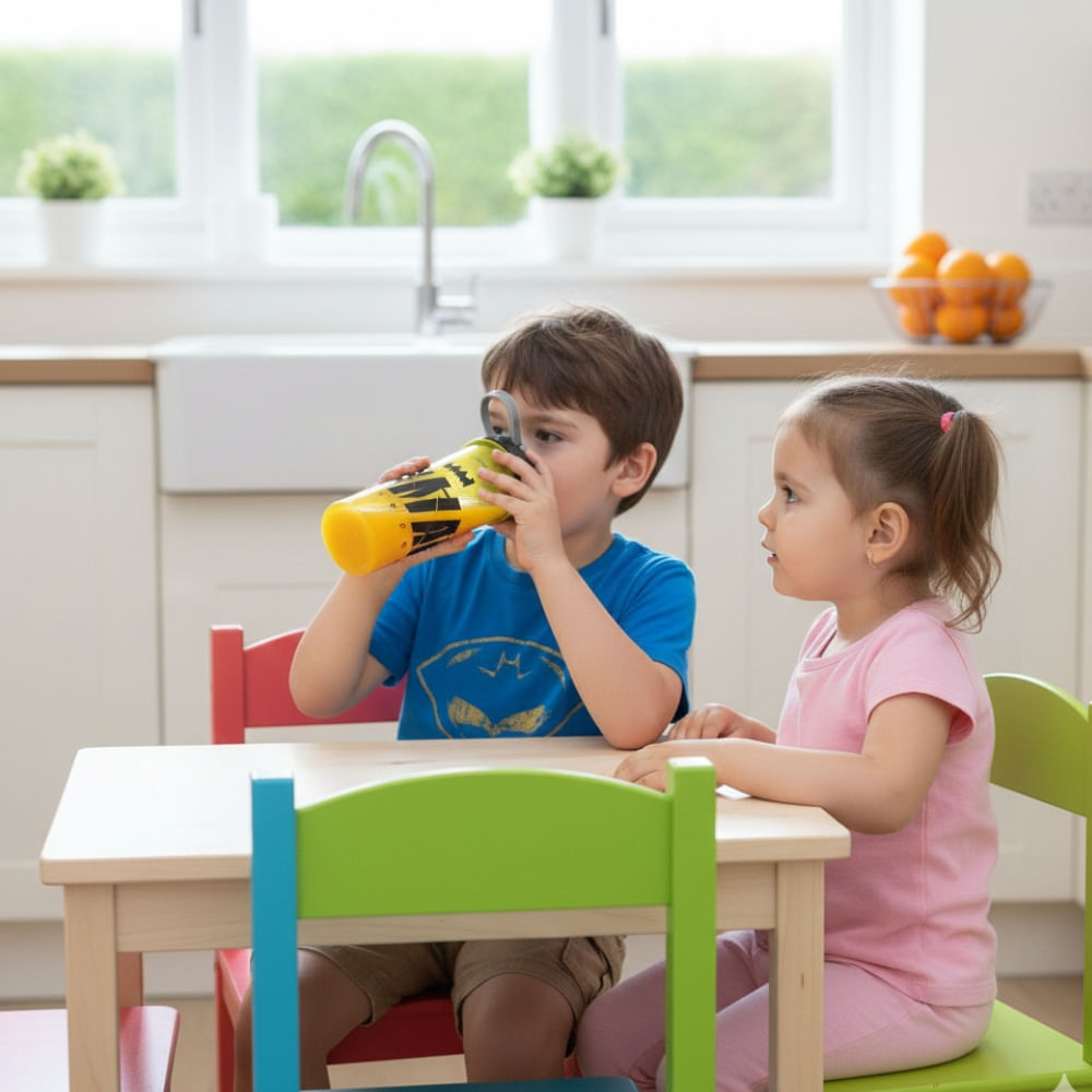 Tomatodo Acrílico Shaker de Superhéroe Envase Amarillo 800 ml