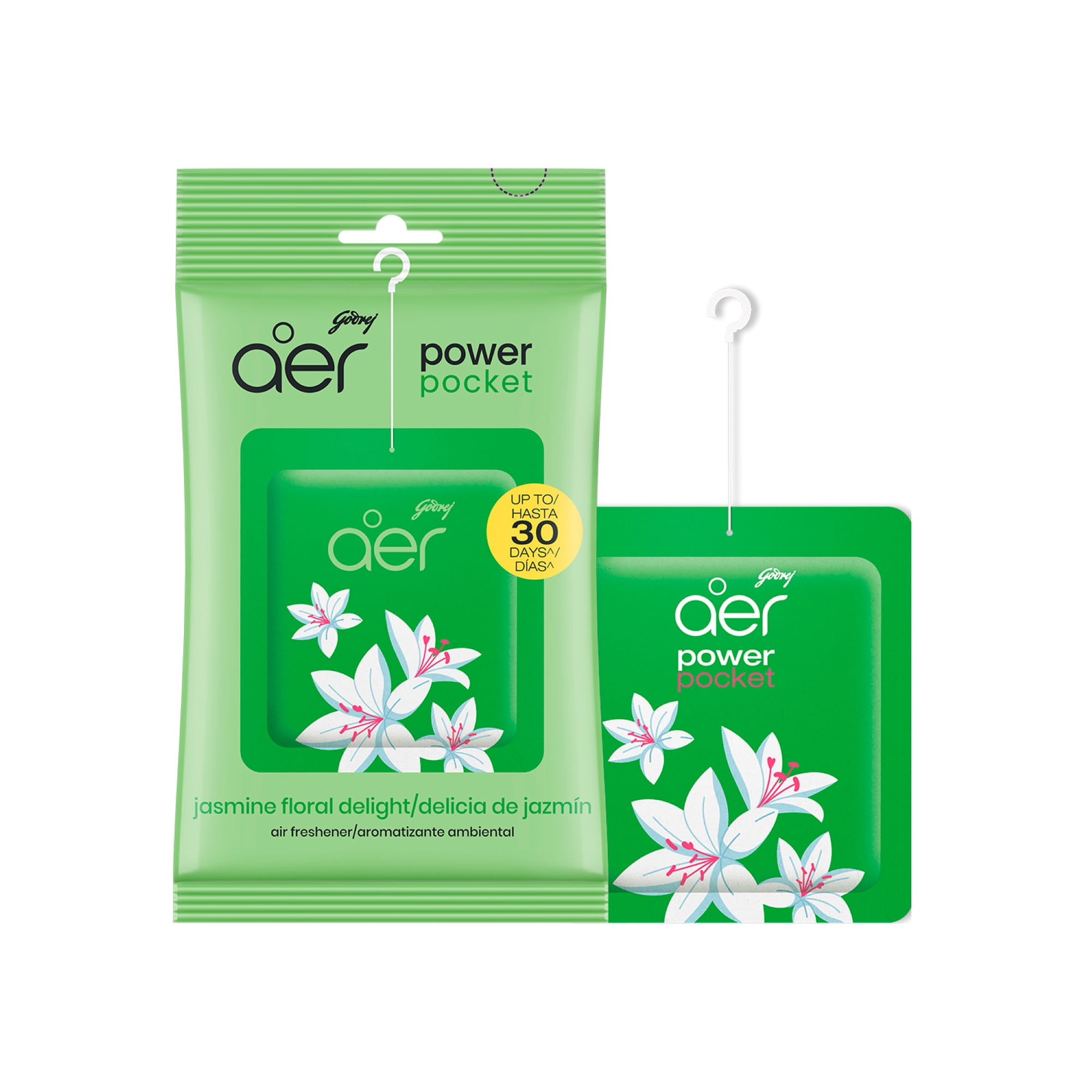 Ambientador en Gel AER Power Secret Jazmine Flora Sachet 10g