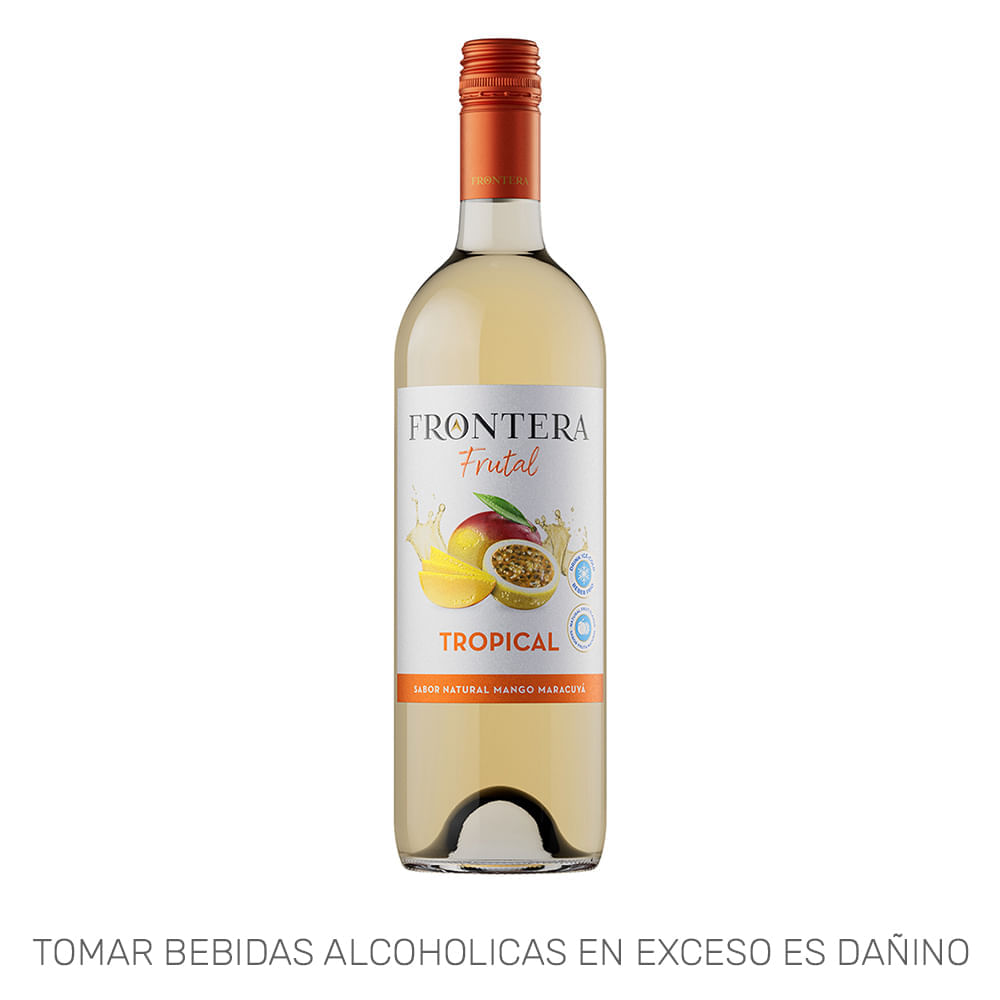 Vino Blanco FRONTERA Saborizado Frutal Tropical Botella 750ml