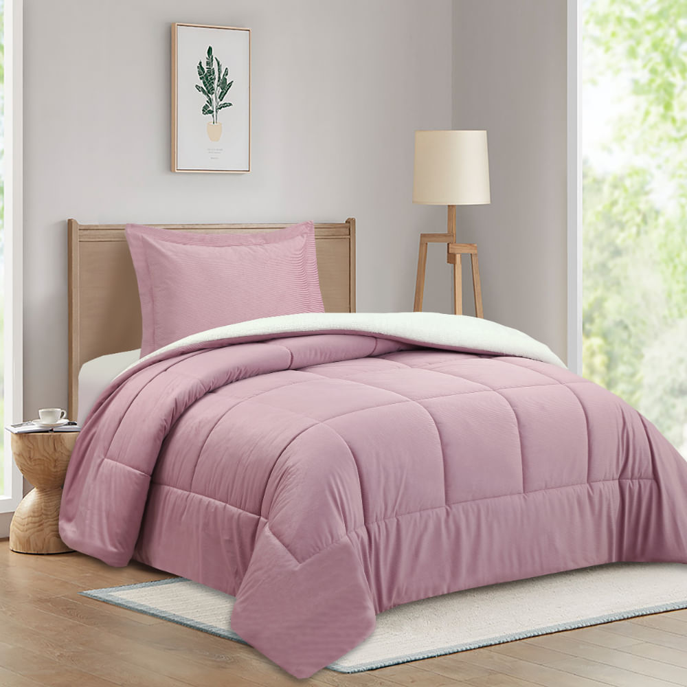 Edredon OI26 Corduroy Malva