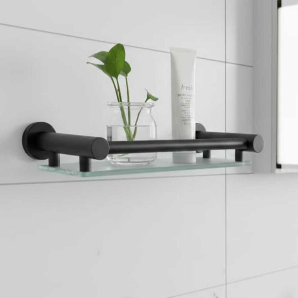 REPISA ACERO INOXIDABLE NEGRO MATE 40cm