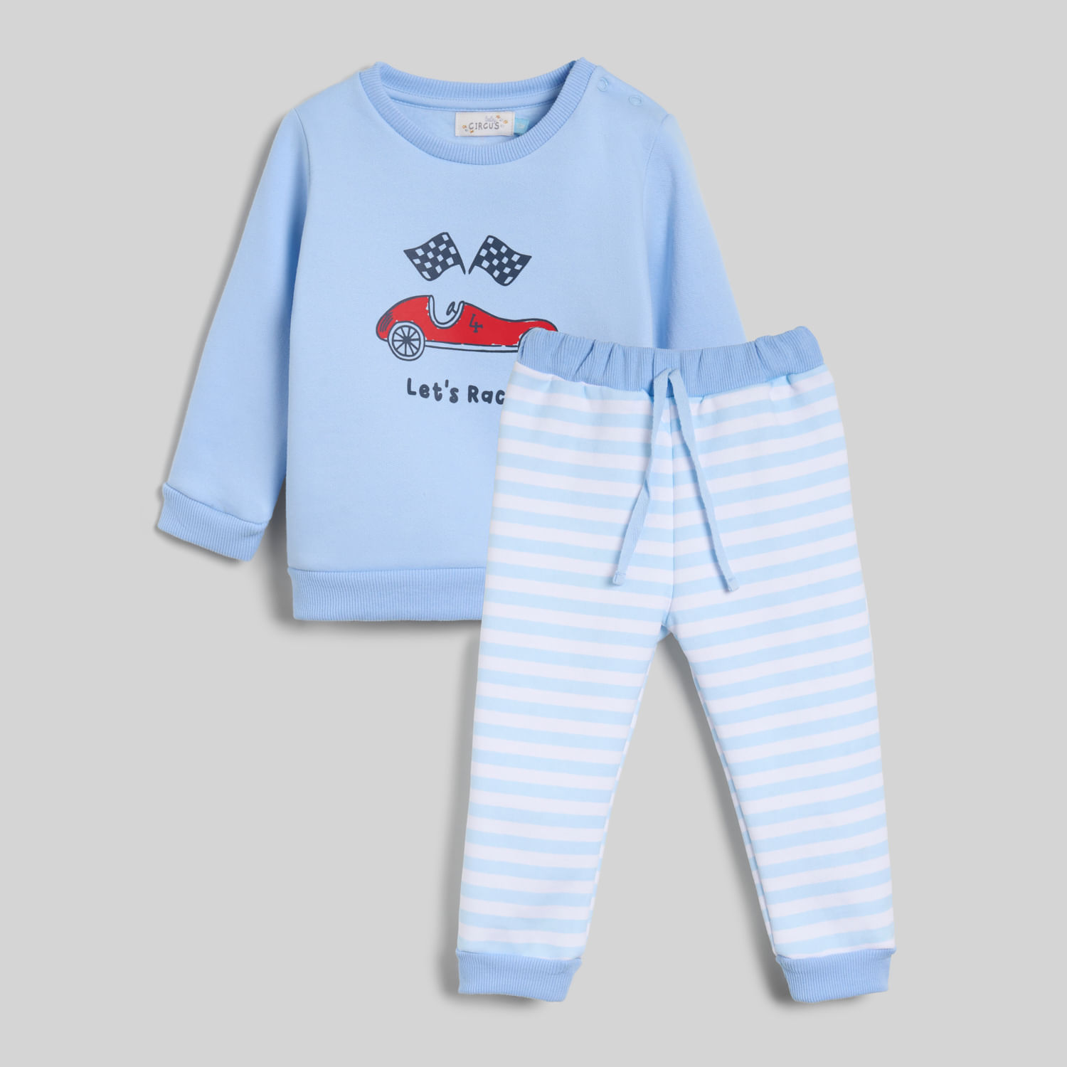 Pijama Para Recien Nacido Fleece 2 Piezas Baby Circus