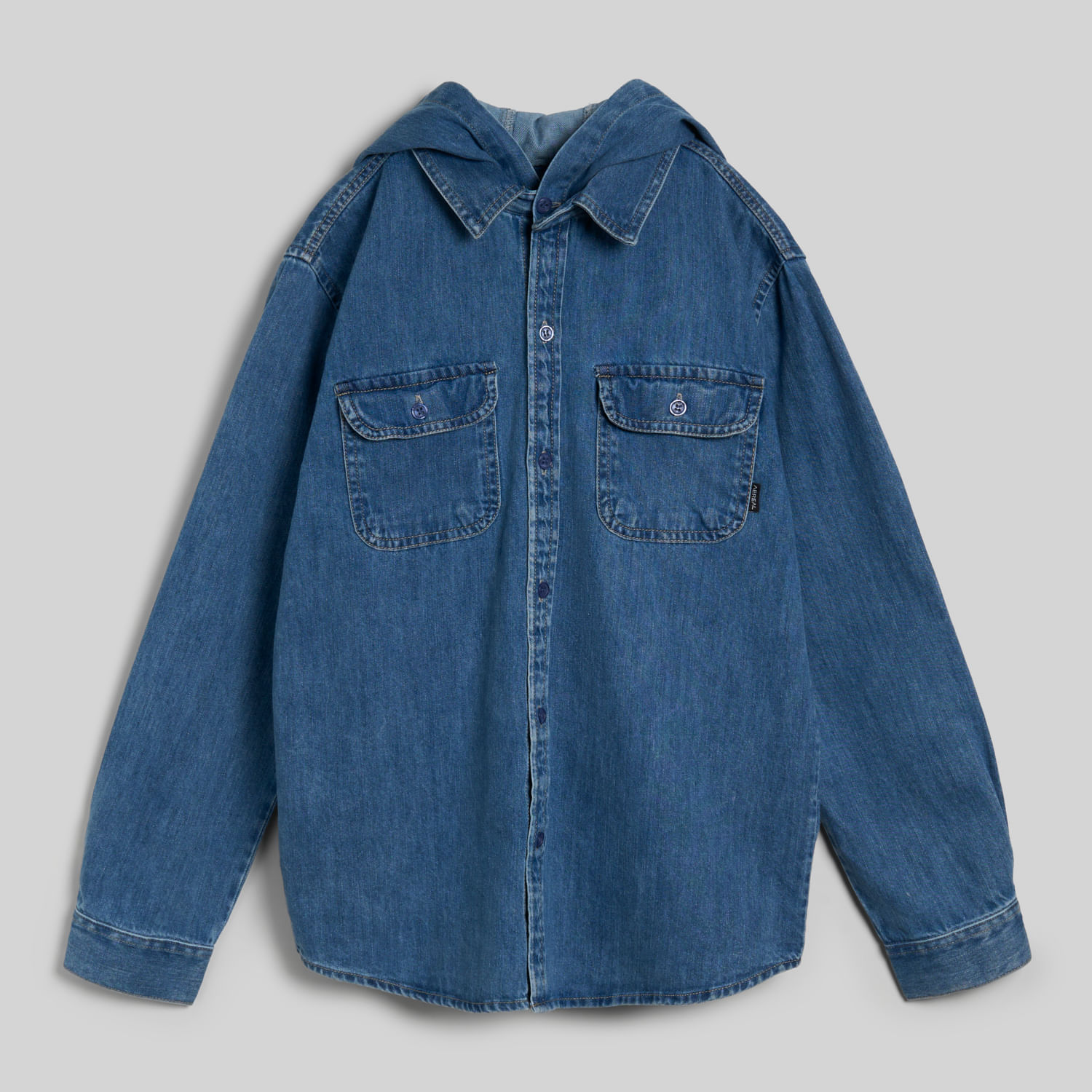 Camisa Para Teen Niño Denim Cap Aereal