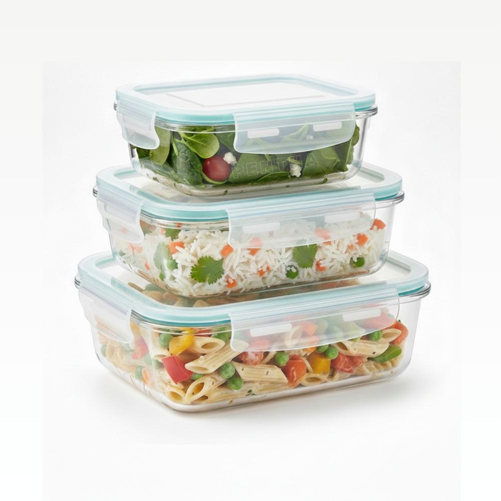 Tapers De Vidrio Herméticos Con Válvula - 3und Verde agua