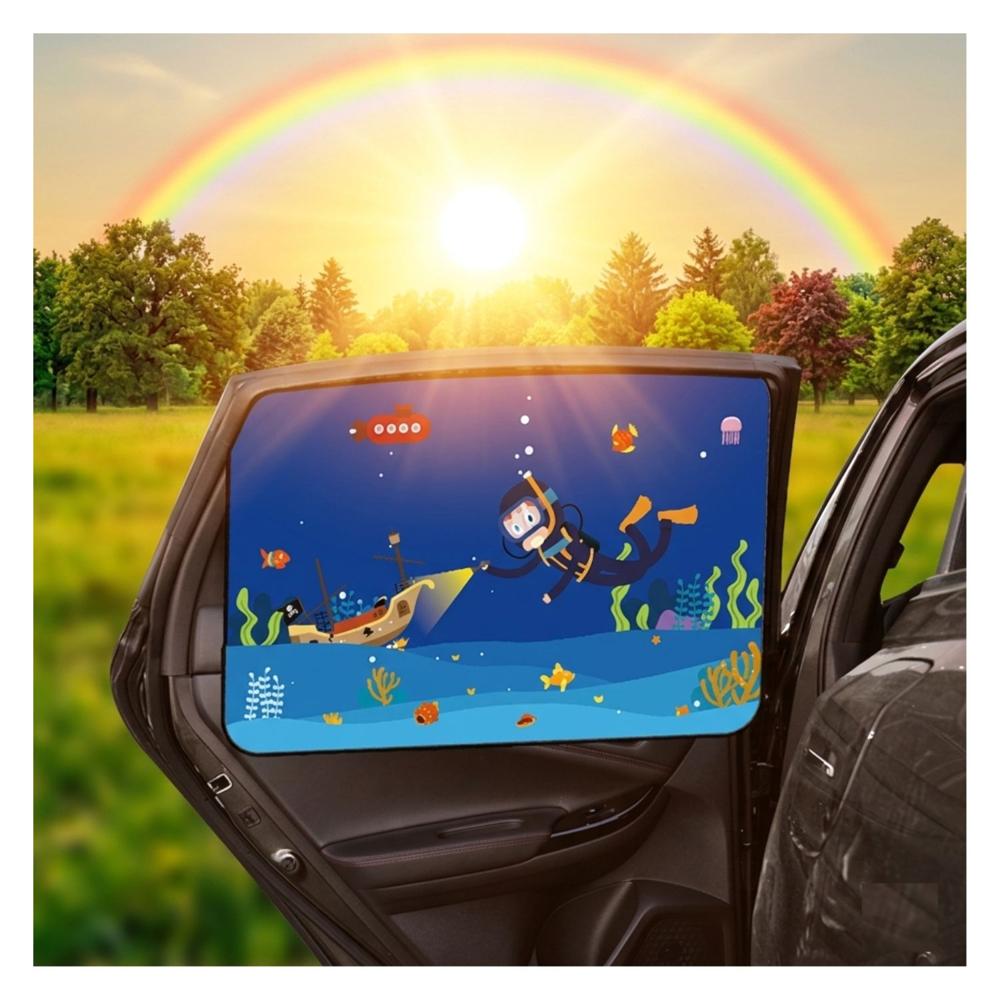 Cortina Parasol Imantado Vehicular F Pack 2 Unds