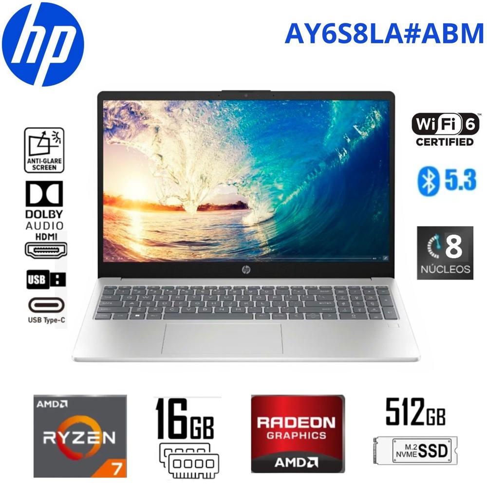 NB HP 15-FC0077LA RYZEN7 7730U 16GB SSD512GB 15.6 Pulg AY6S8LA