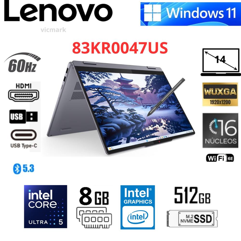 Lenovo 5 2-in-1 14IAL10  Intel Core Ultra 5 225U 8GB 512GB SSD Touch