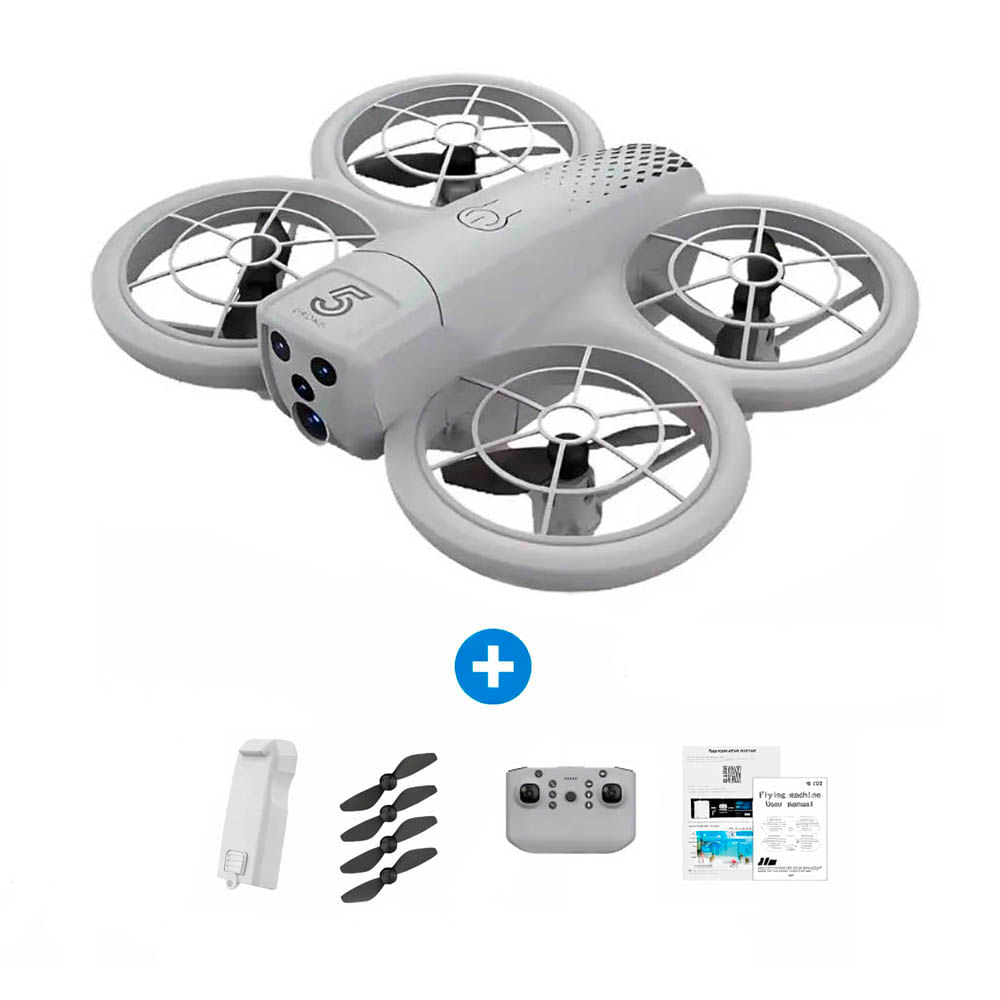 Mini Drone RC CZ05 Gris Control Remoto