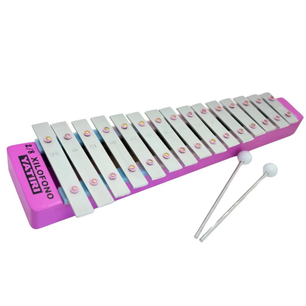 Xilófono de Aluminio 2 8 Instrumento Musical de Percusión