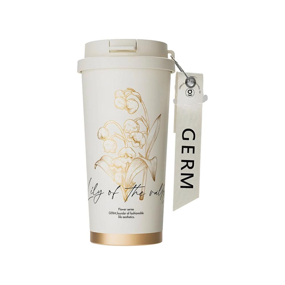 Vaso Térmico Germ Clover Beige Peonias 500 ml