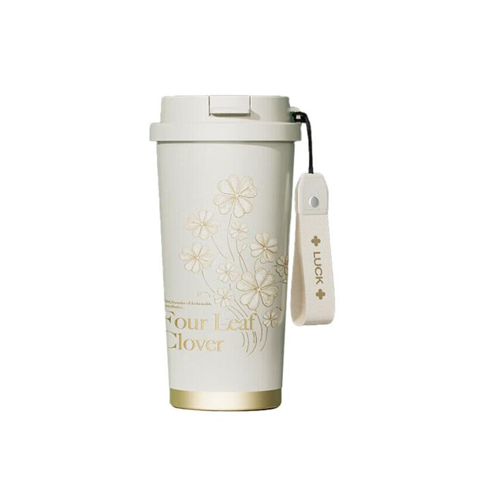 Vaso Térmico Germ Clover Blanco & Dorado 500 ml