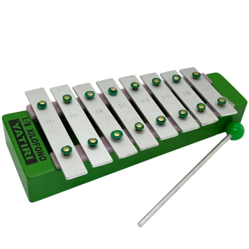 Instrumento de Percusión Xilófono Aluminio 18 Notas Portátil