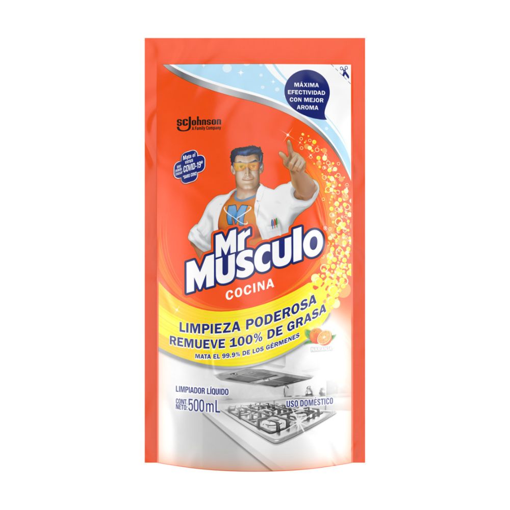Desinfectante Cocina Doy Pack Mr Musculo Naranja 500 ml