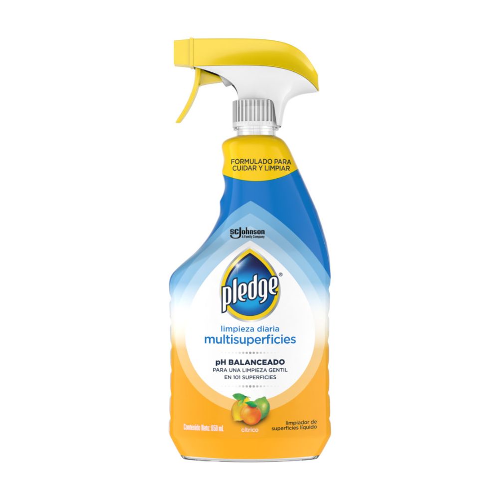 Limpiador Pledge Multisuperficies Citrico Gatillo 650ml