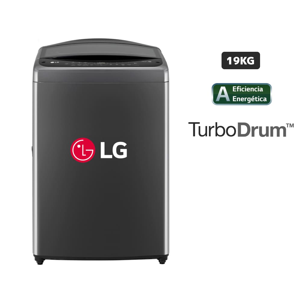 Lavadora LG Carga Superior 19 Kg WT19BVTB Negro Claro Lavadora LG Carga Superior 19 Kg WT19BVTB Negro Claro