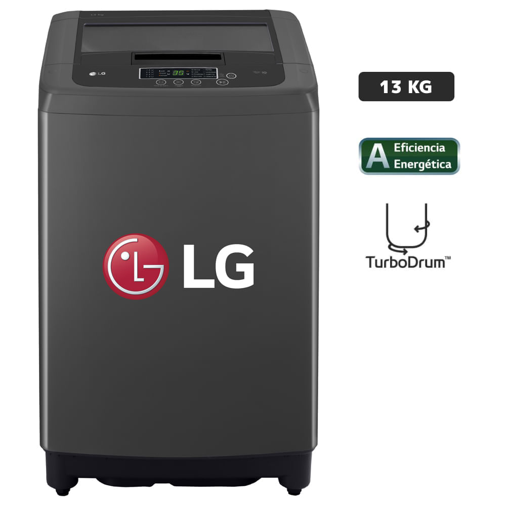 Lavadora LG Carga Superior 13 Kg WT13BPBK Negro claro Lavadora LG Carga Superior 13 Kg WT13BPBK Negro claro
