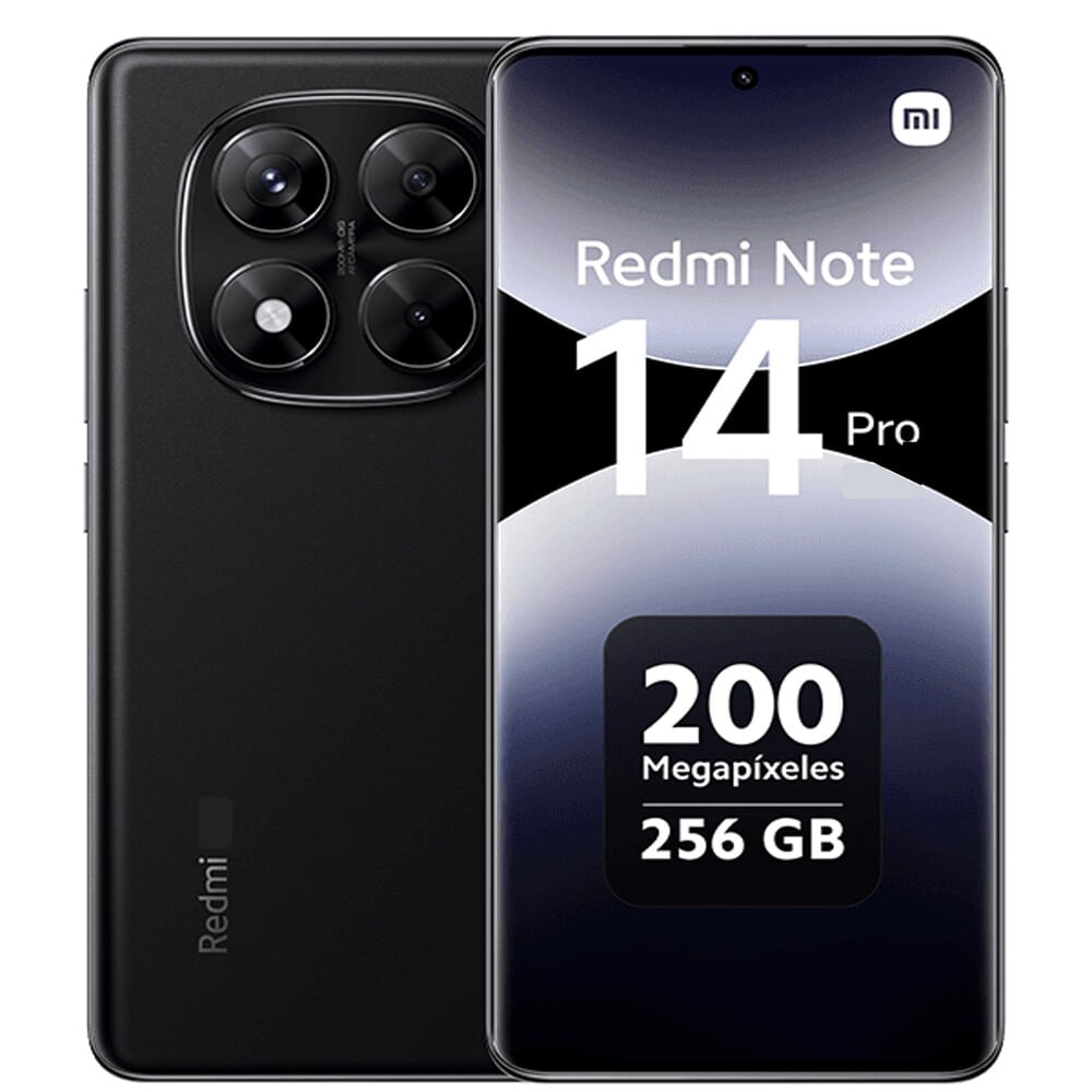 Celular Xiaomi Redmi Note 14 Pro 8GB 256GB Negro Celular Xiaomi Redmi Note 14 Pro 8GB 256GB Negro