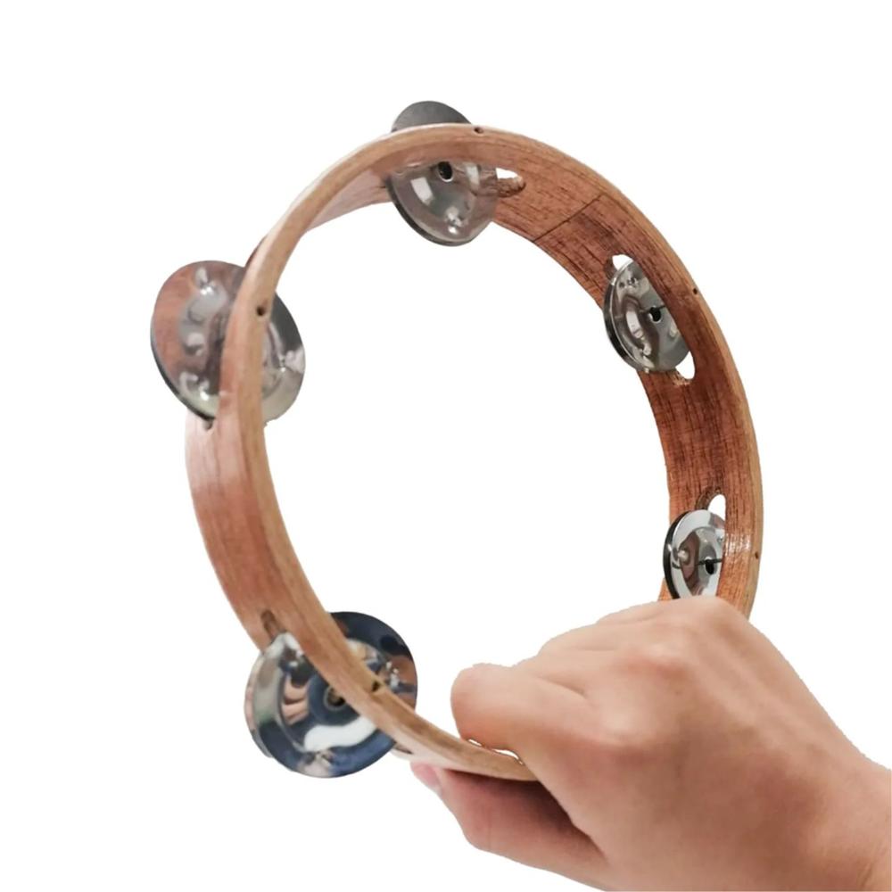 Pandereta Musical de Madera Diseño Tradicional y Duradero