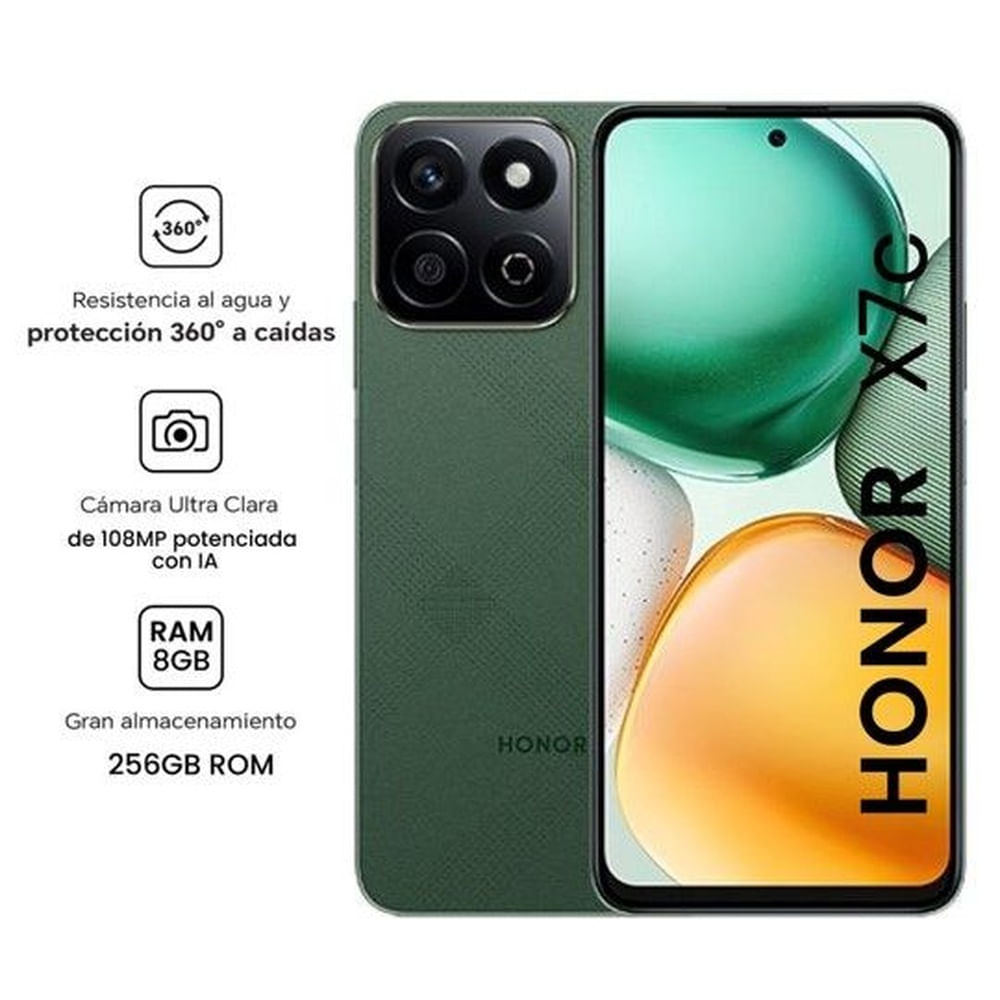 Celular Honor X7C 8GB 256GB Verde