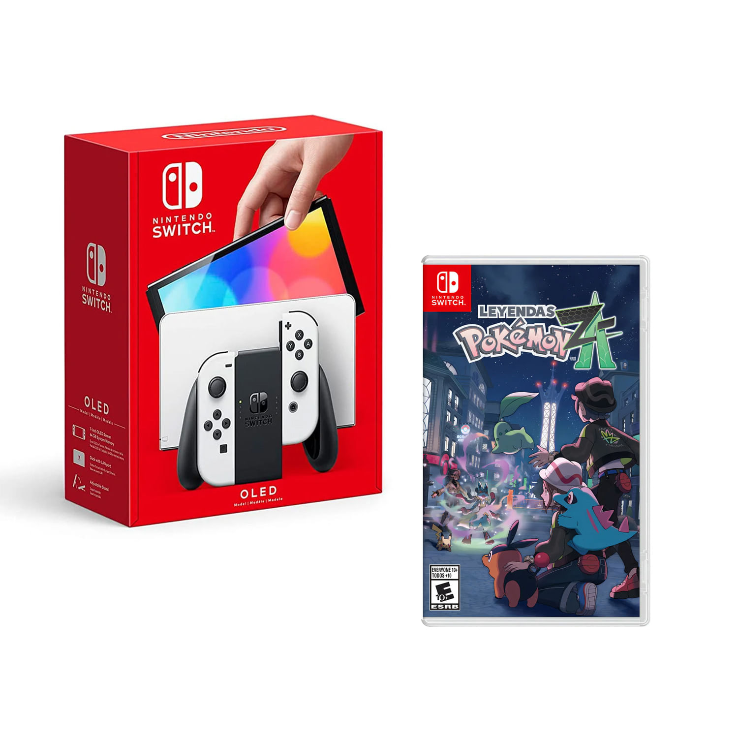 Nintendo Switch Modelo Oled Blanco y Pokemon Legends Z-A