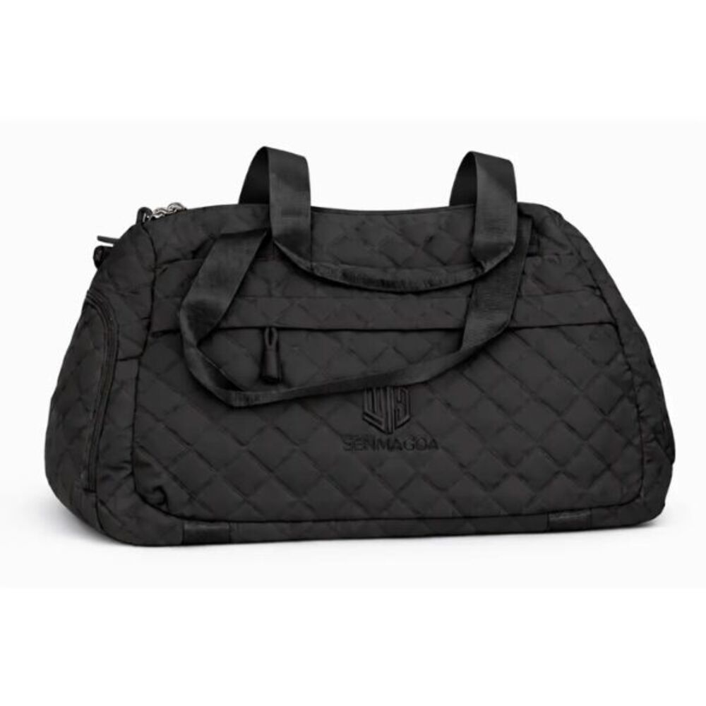 Bolso Deportivo Acolchado Mujer Gimnasio Amplio y Multifuncional Negro