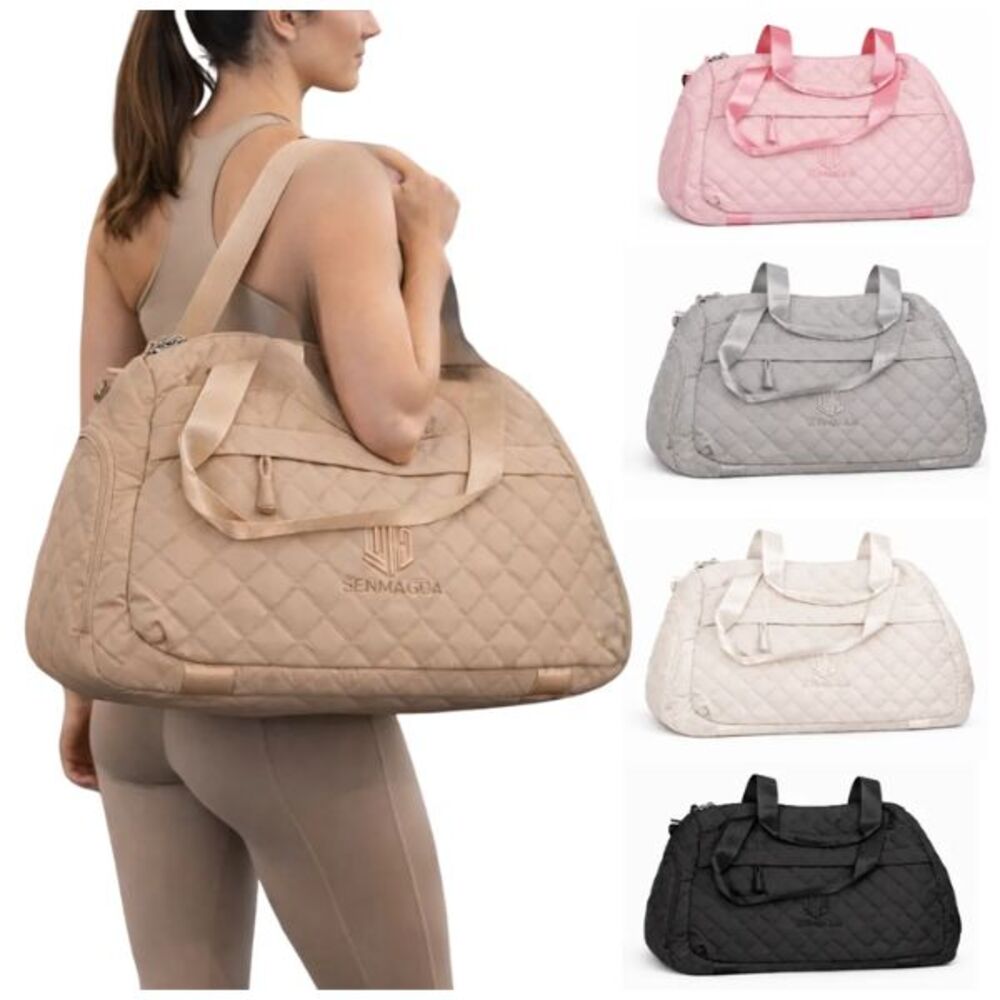 Bolso Deportivo Acolchado Mujer Gimnasio Amplio y Multifuncional Multicolor