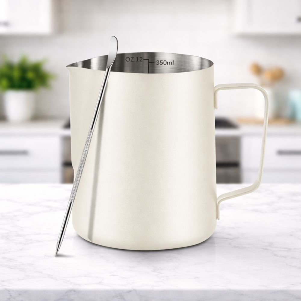 Jarra barista con Lápiz para Arte de Café 350 ml