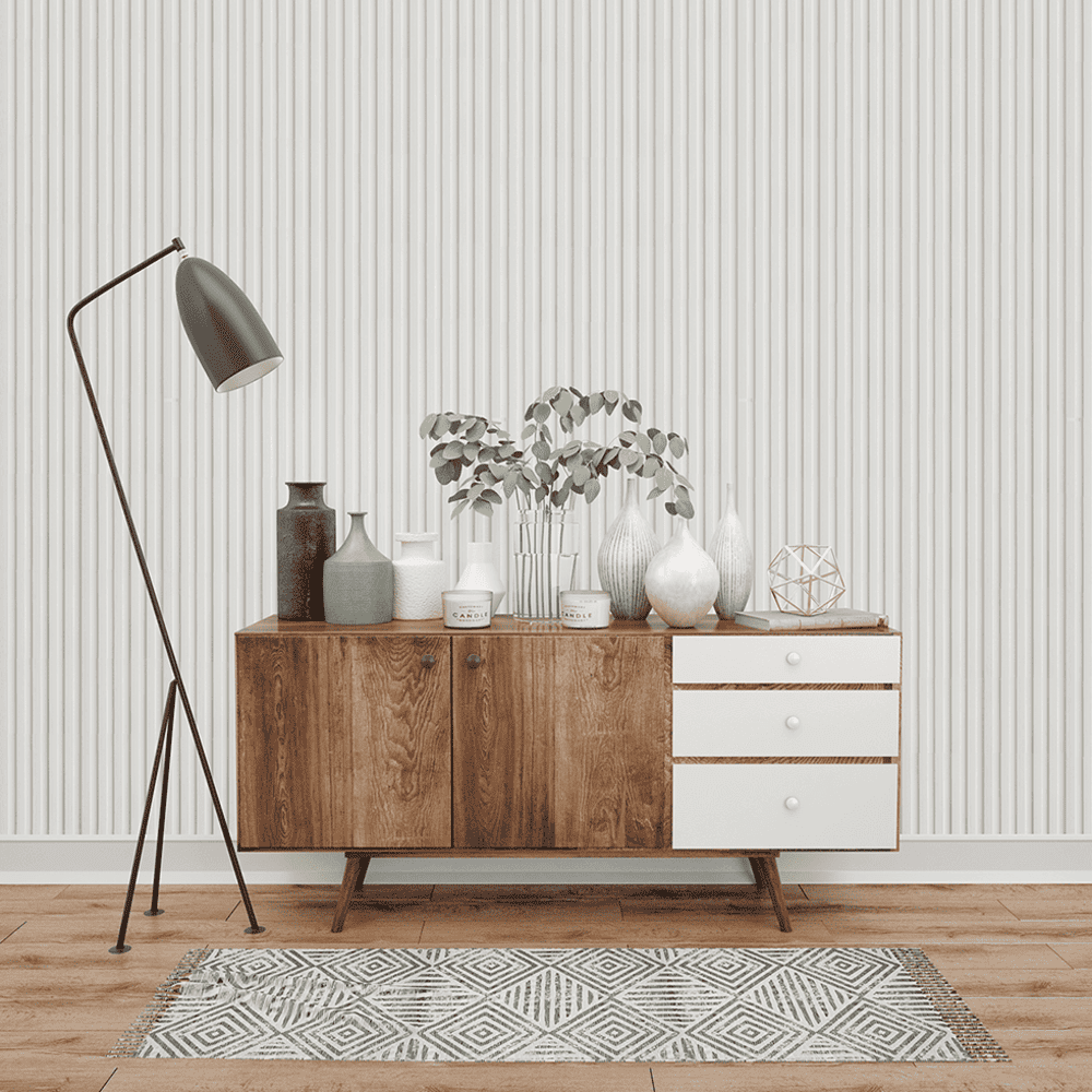 Wall Panel Por Unidad Blanco 280x20cm Decorplas