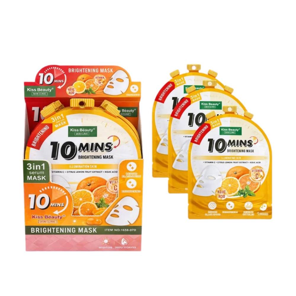 Pack 12 und de mascarilla facial naranja