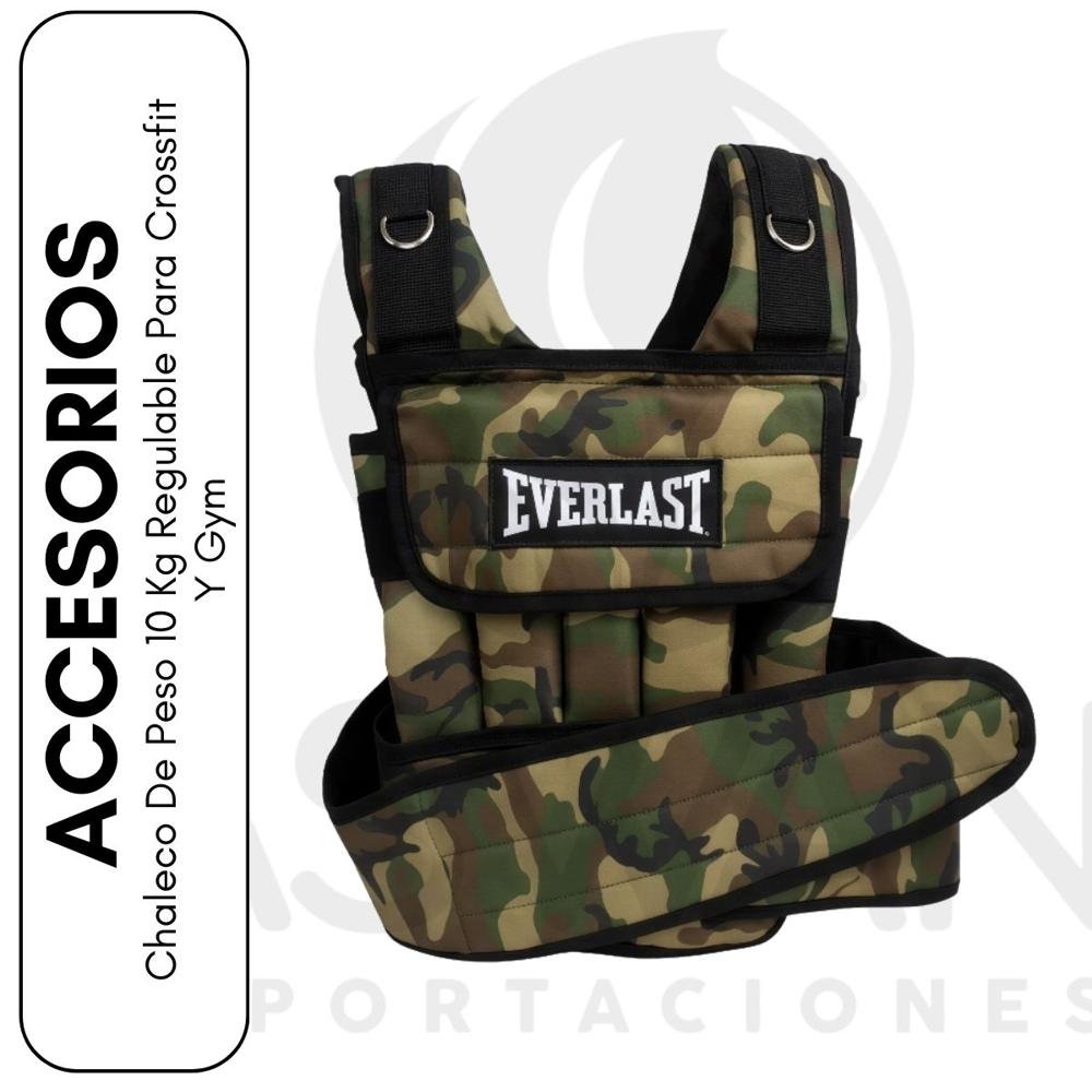 Chaleco De Peso 10 Kg Regulable Para Crossfit Y Gym
