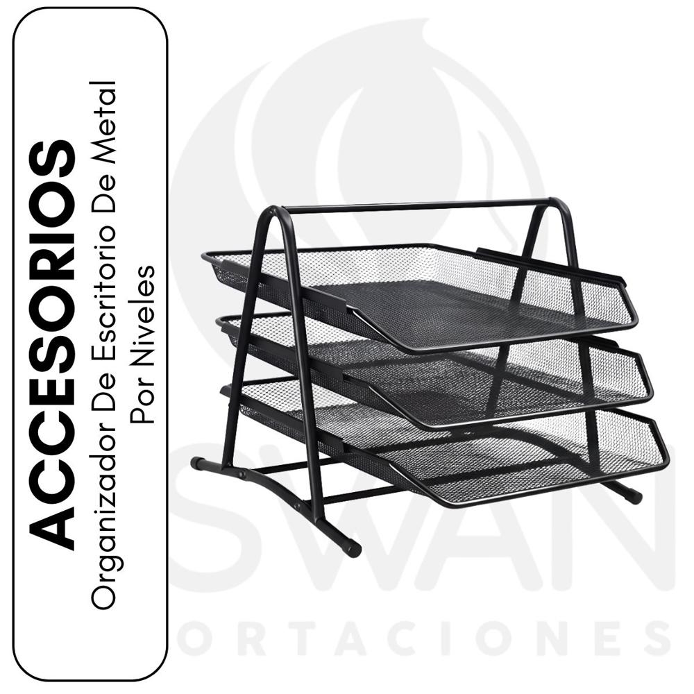 Organizador De Escritorio De Metal Por Niveles