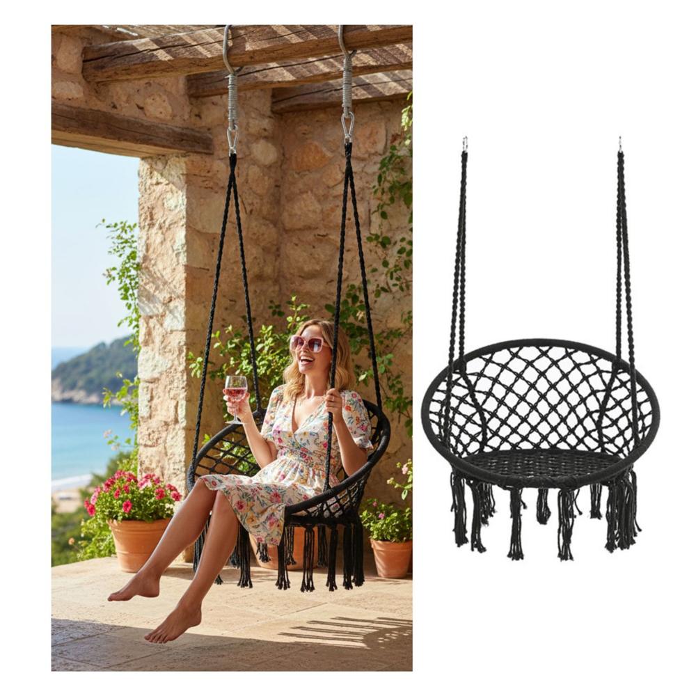 Silla Mecedora Colgante de Ratan N Silla Mecedora Colgante de Ratan N