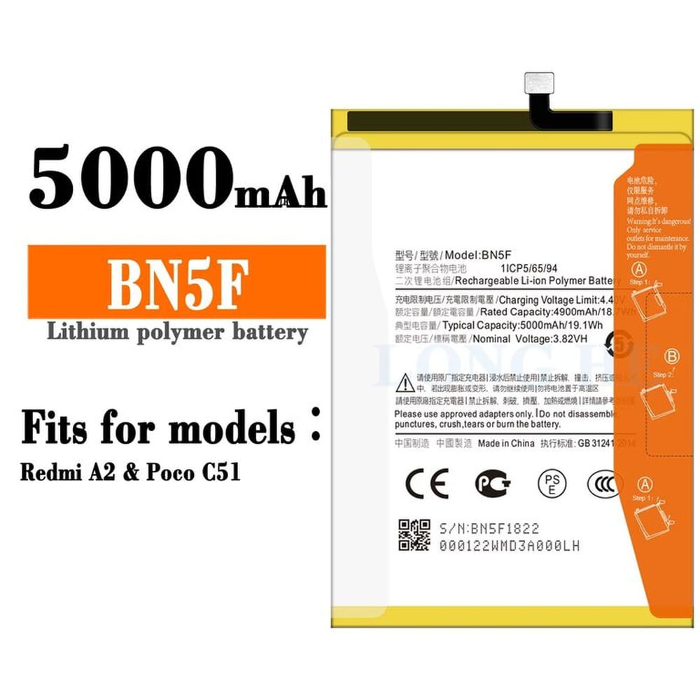 BATERIA Poco C51 - A2 - A2 Plus BN5F NUEVO