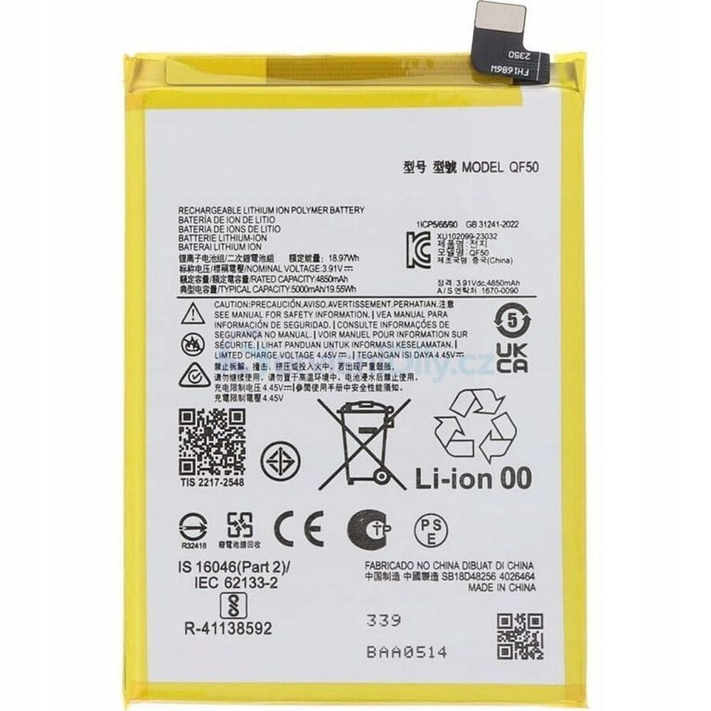 BATERIA MOTO G04 / G24 / G34 5G QF50 NUEVO