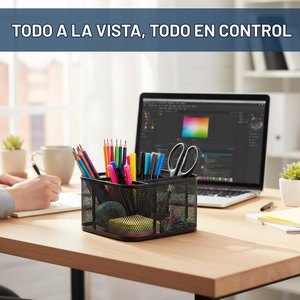 Organizador Cuadrado Giratorio de Escritorio