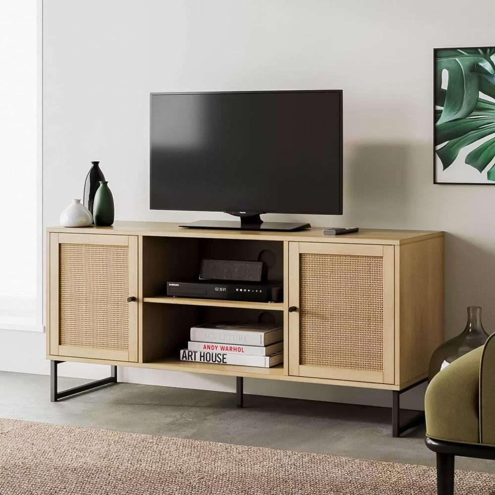 Mesa de TV 55'' industrial Ana Beige | Masiva Home Mesa de TV 55'' industrial Ana Beige | Masiva Home