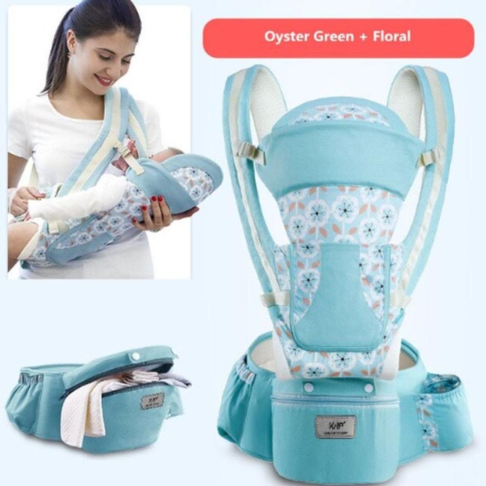 Canguro Ergonómico Bebe 15 Posiciones Con Pañalera Turquesa Canguro Ergonómico Bebe 15 Posiciones Con Pañalera Turquesa