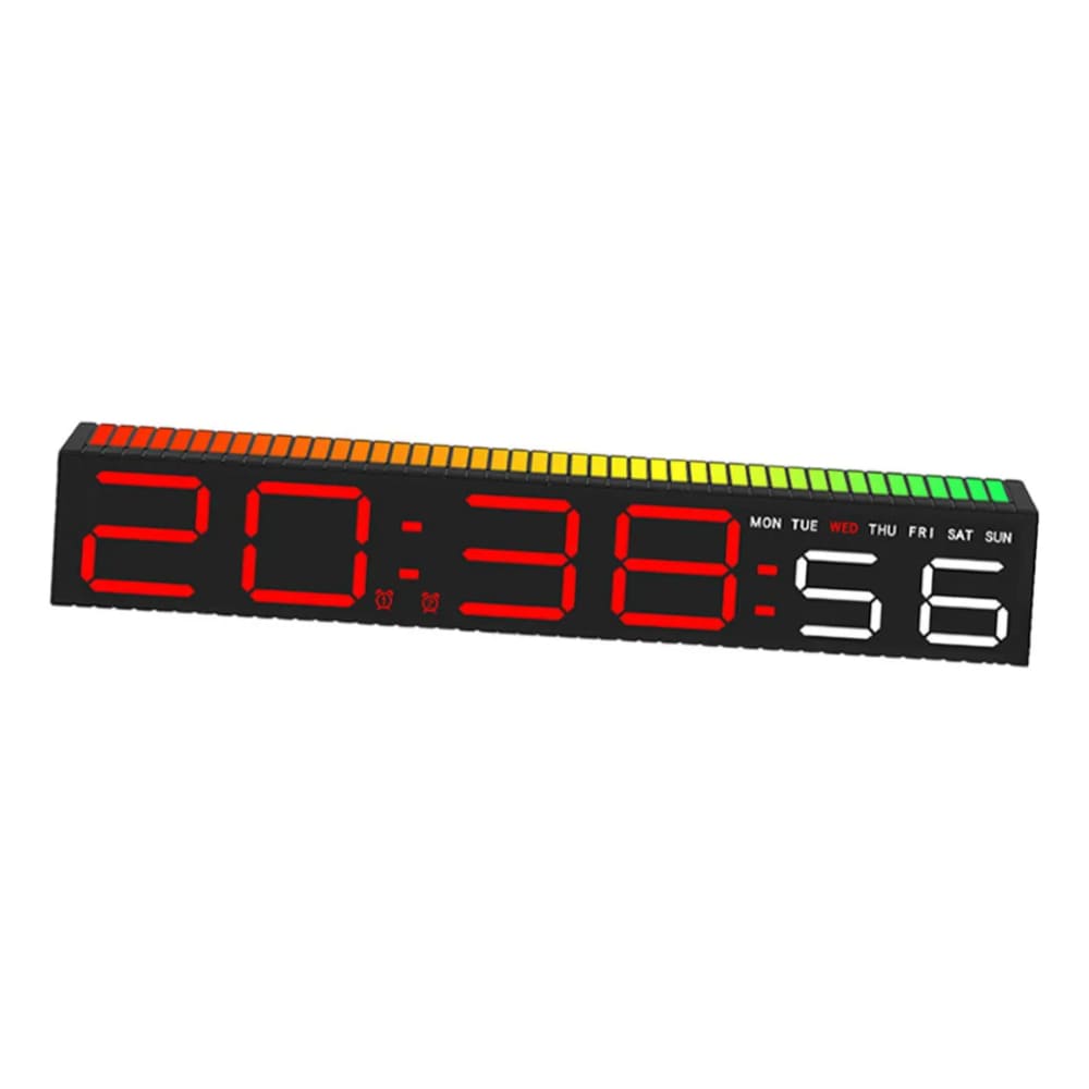 Reloj Digital LED Pantalla Grande Alarma Musica Movimiento Dormitorio