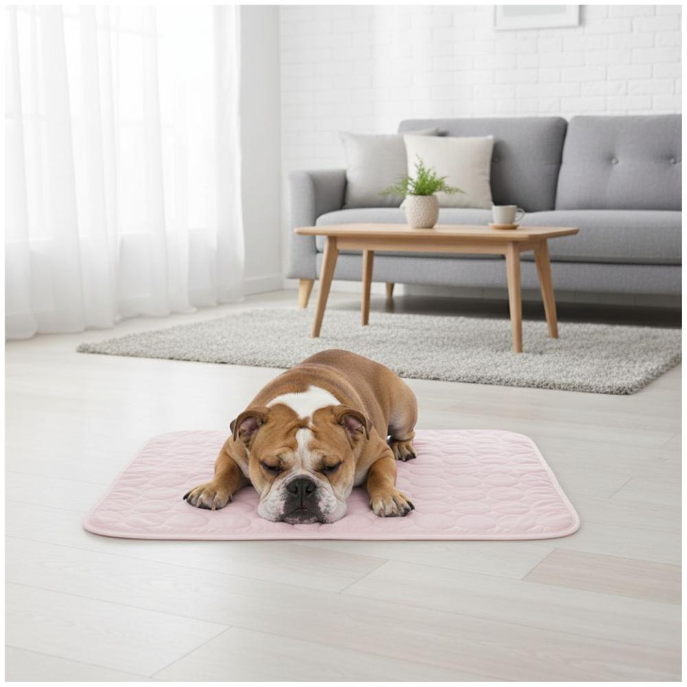 Manta Refrescante para Mascotas Alfombrilla de Enfriamiento para Perros 70x100cm Rosado Manta Refrescante para Mascotas Alfombrilla de Enfriamiento para Perros 70x100cm Rosado