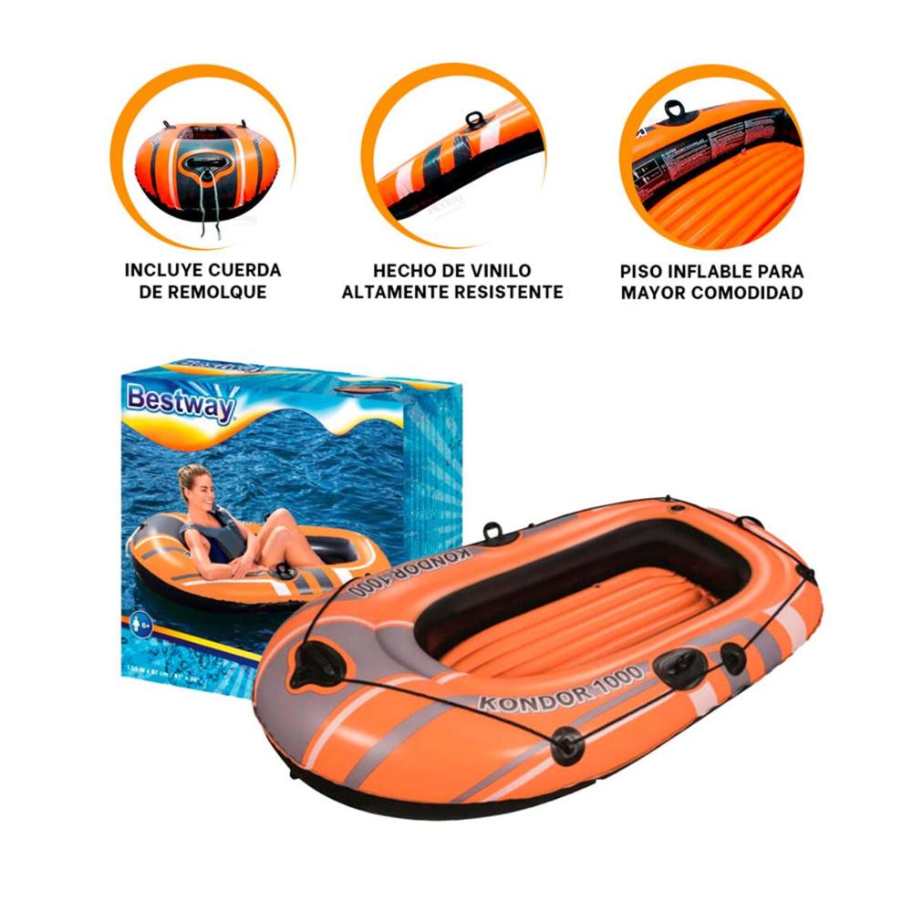 Balsa Inflable Kondor 1000 para Diversion Acuatica Familiar al Aire ...